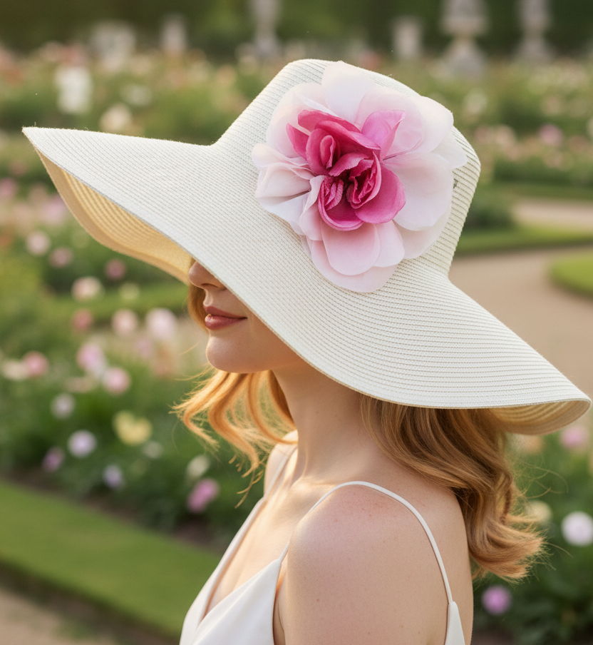 Gucci pink silk flower statement brooch