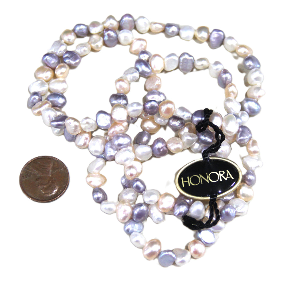 Honora new with tag lilac multi color pearl necklace
