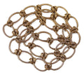 J CREW VINTAGE DEAD STOCK CRYSTAL ACCENT TEXTURED CHAIN LINK NECKLACE
