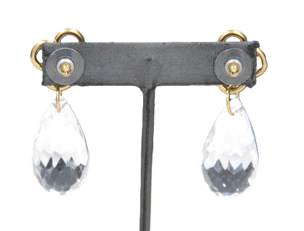 J CREW VINTAGE DEAD STOCK FACETED RESIN STATEMENT NECKLACE & EARRINGS SET