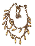 J CREW DEAD STOCK MATTE GOLD CHARM NECKLACE