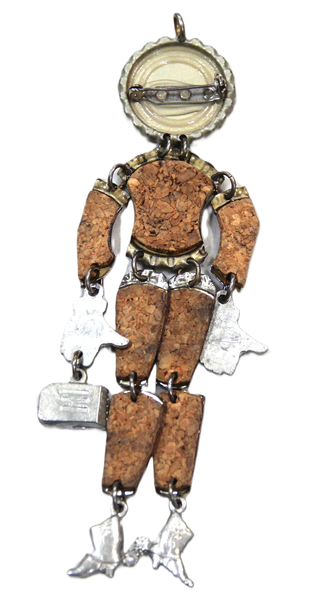 VINTAGE JANET COOPER DESIGNS ELVIS ASSEMBLAGE PENDANT 