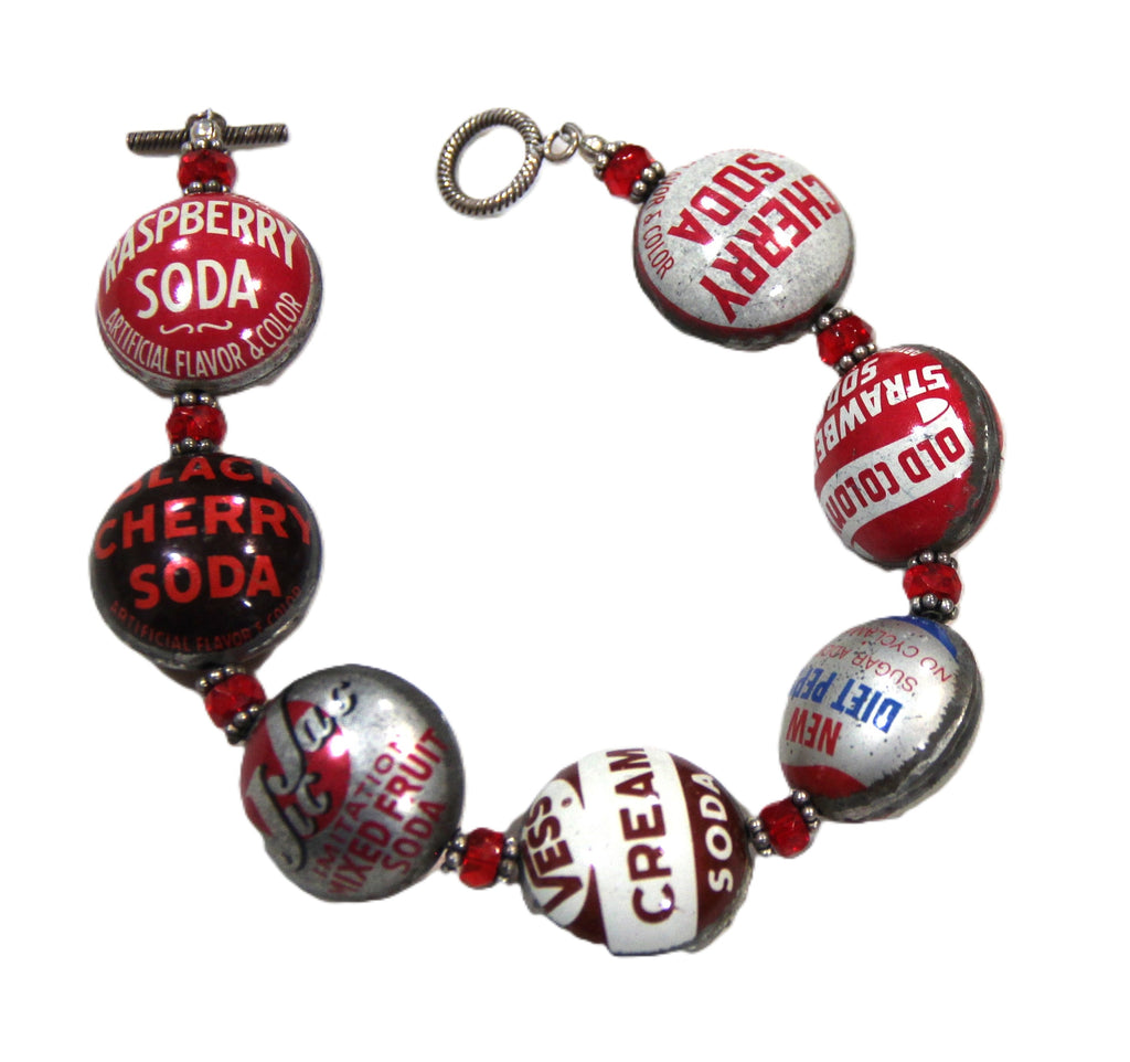VINTAGE JANET COOPER DESIGNS BOTTLE CAP BRACELET