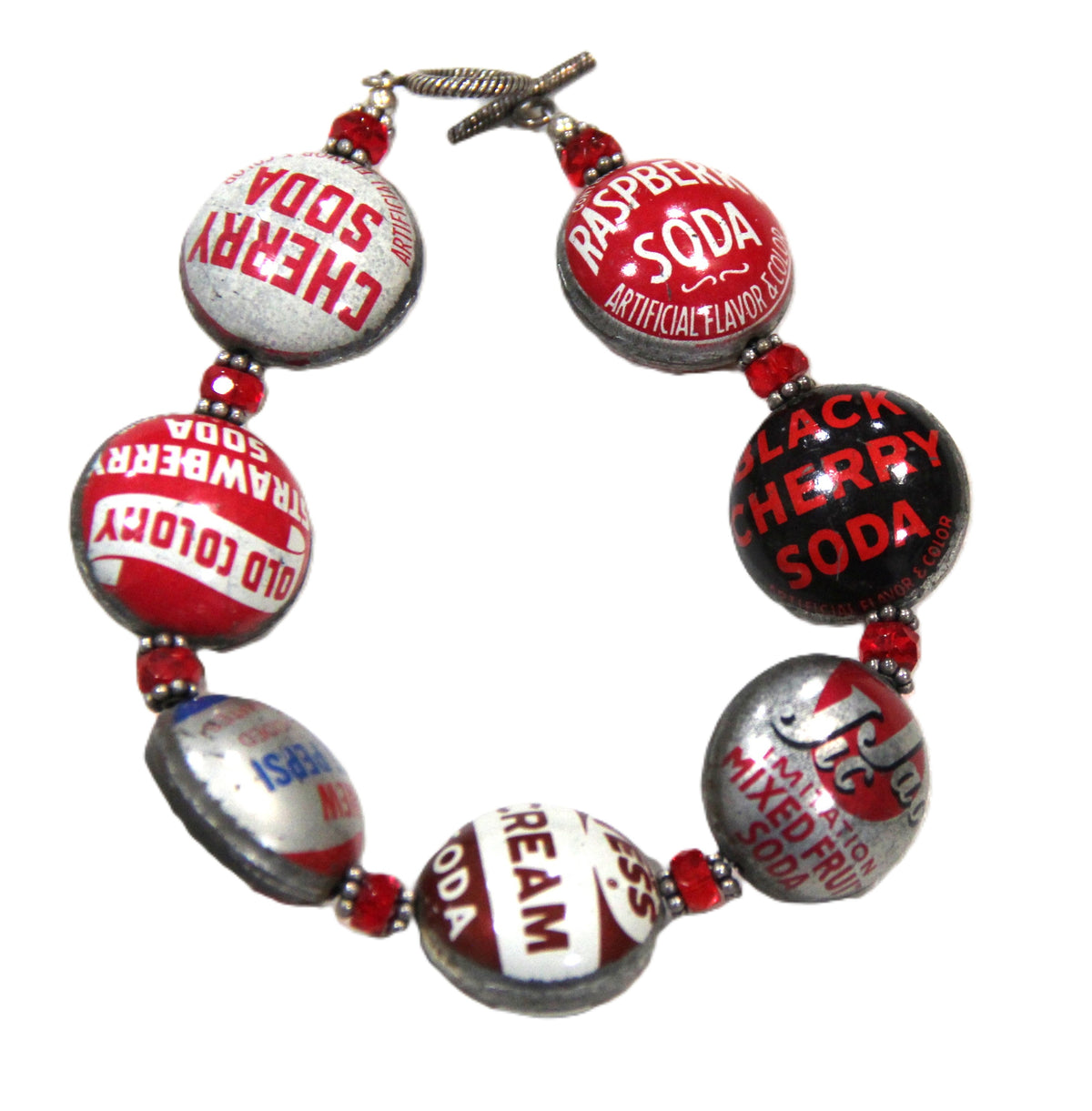 VINTAGE JANET COOPER DESIGNS BOTTLE CAP BRACELET