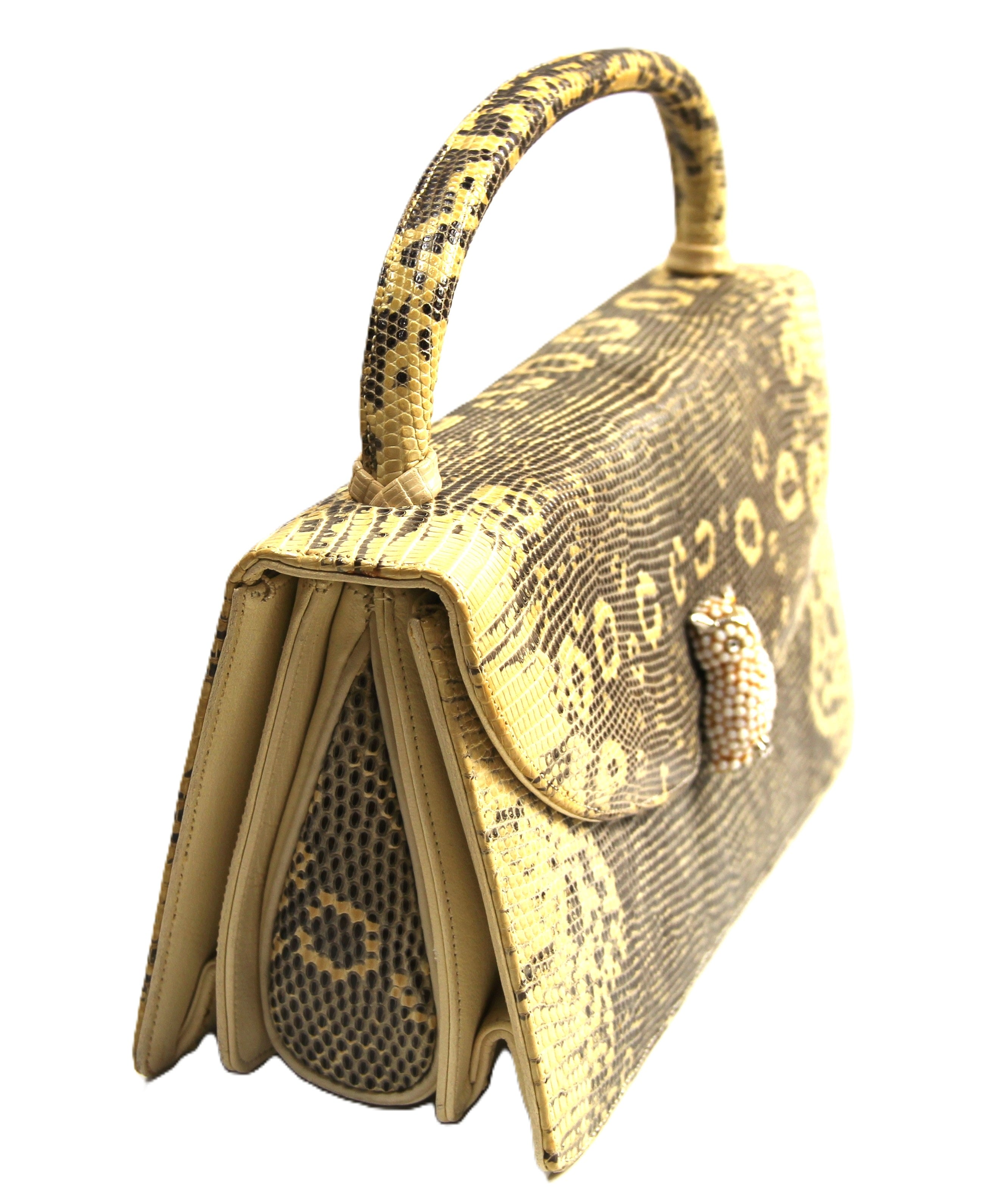 RARE VINTAGE JUDITH LEIBER OWL CLASP EVENING BAG PURSE