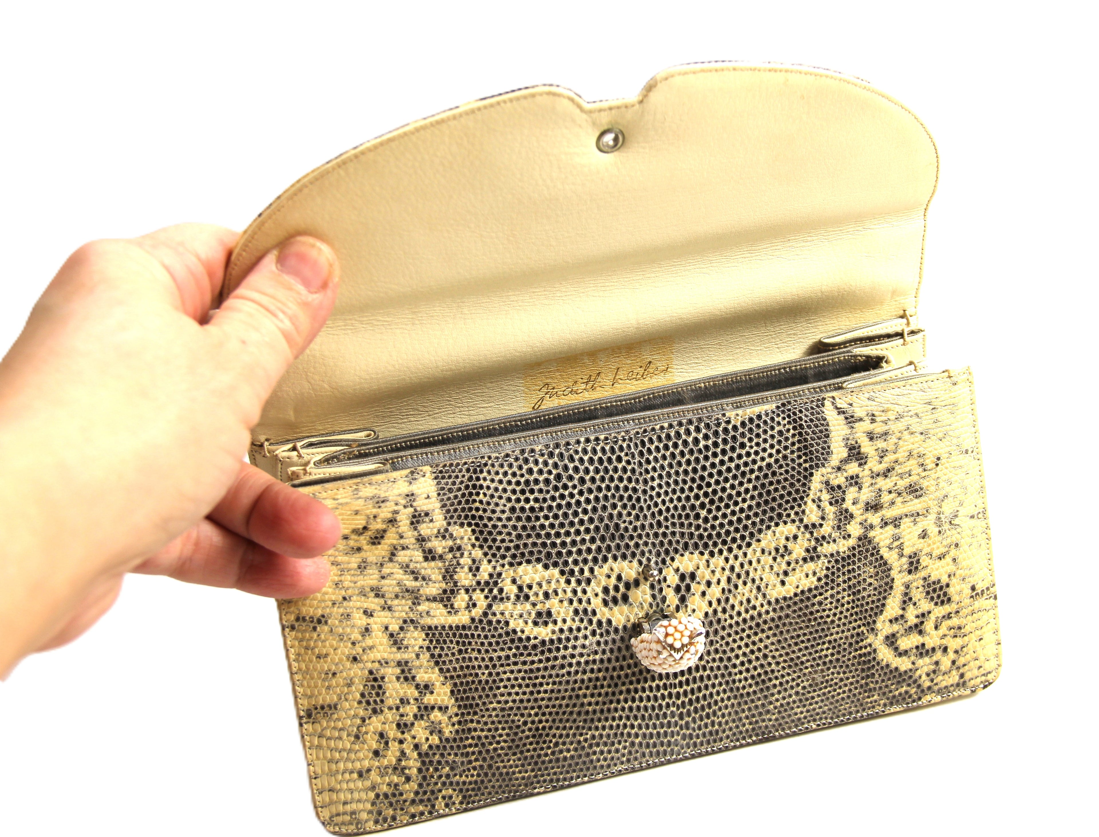 RARE VINTAGE JUDITH LEIBER OWL CLASP EVENING BAG PURSE