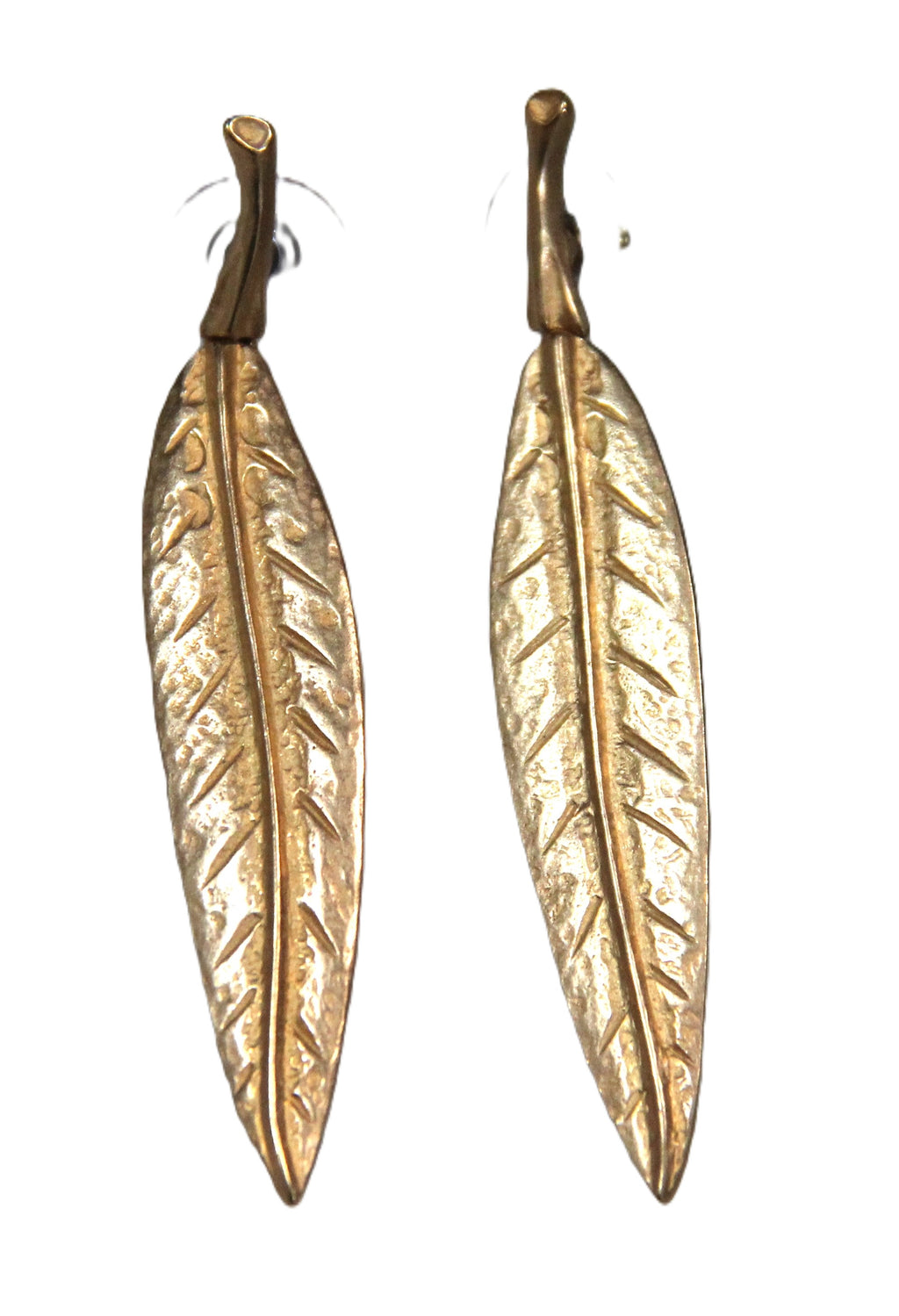 Kenneth Jay Lane leaf earrings