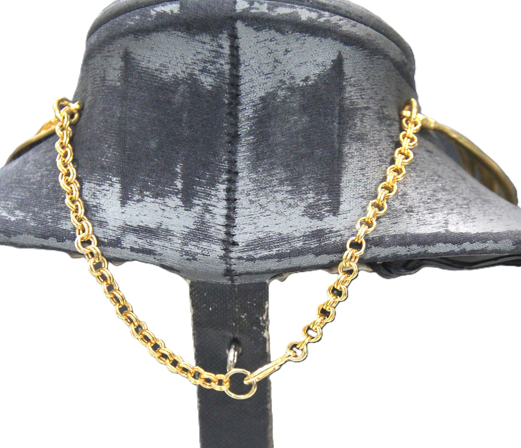KENNETH JAY LANE 1990'S MATTE GOLD STRUCTURED COLLAR NECKLACE 