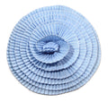 LARGE RUFFLED FABRIC FLOWER BROOCH
