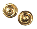 Matte gold vintage earrings