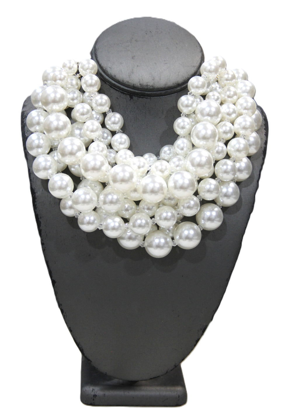 MAXIMALIST JUMBO PEARL MULTI-STRAND NECKLACE