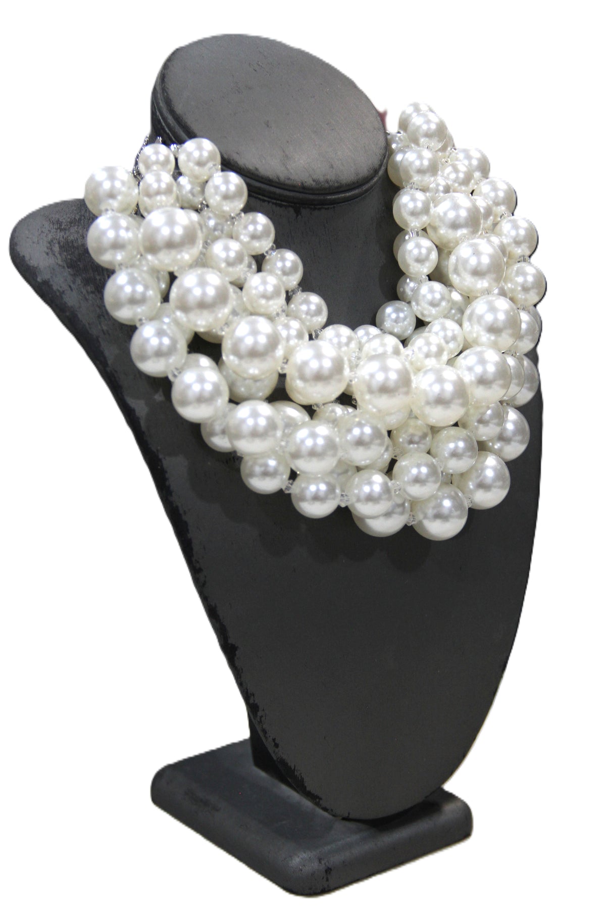 MAXIMALIST JUMBO PEARL MULTI-STRAND NECKLACE