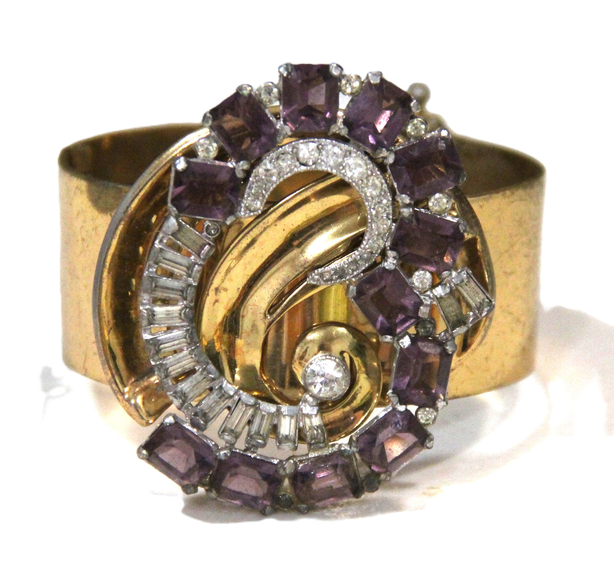 McCLELLAND BARCLAY ART DECO HINGED BRACELET