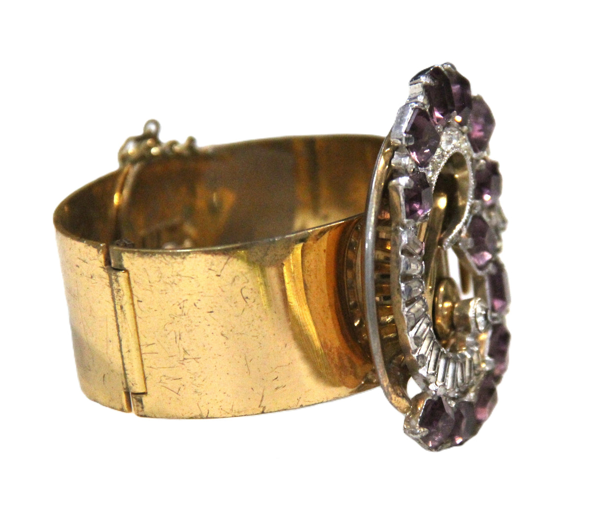 McCLELLAND BARCLAY ART DECO HINGED BRACELET