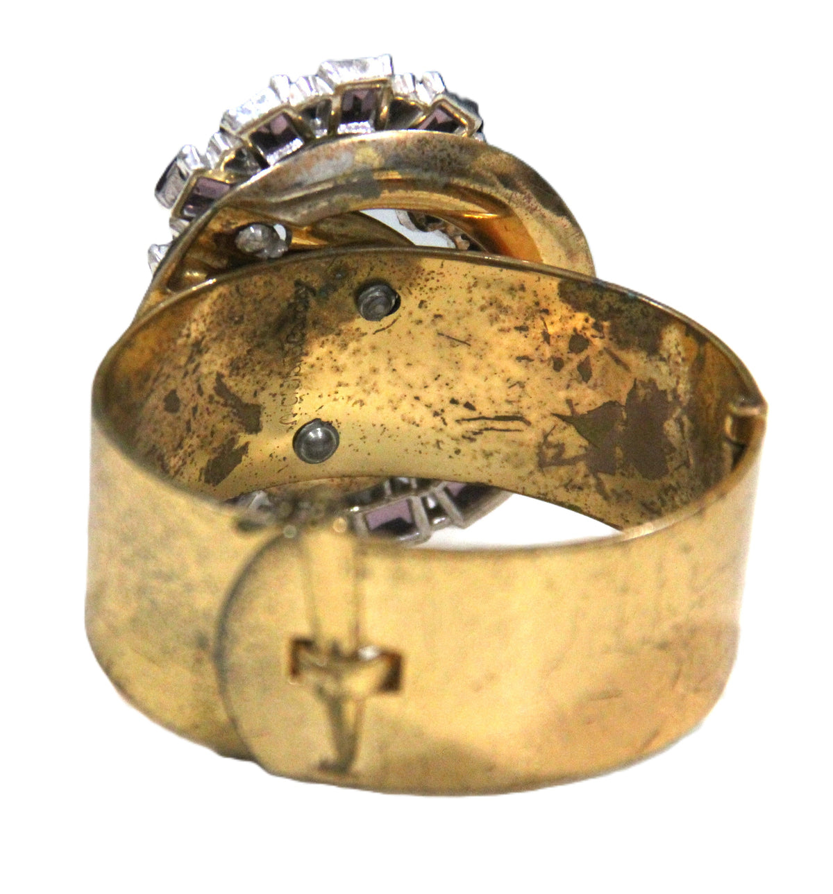 McCLELLAND BARCLAY ART DECO HINGED BRACELET
