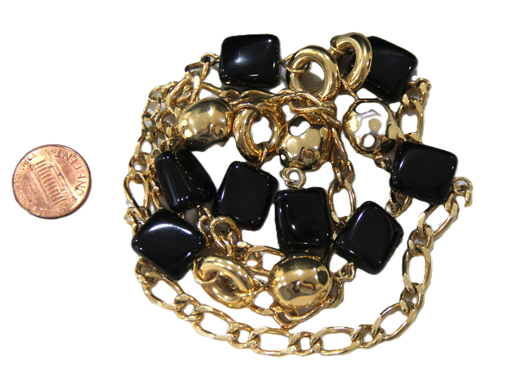 Monet vintage layering chain stattion necklace