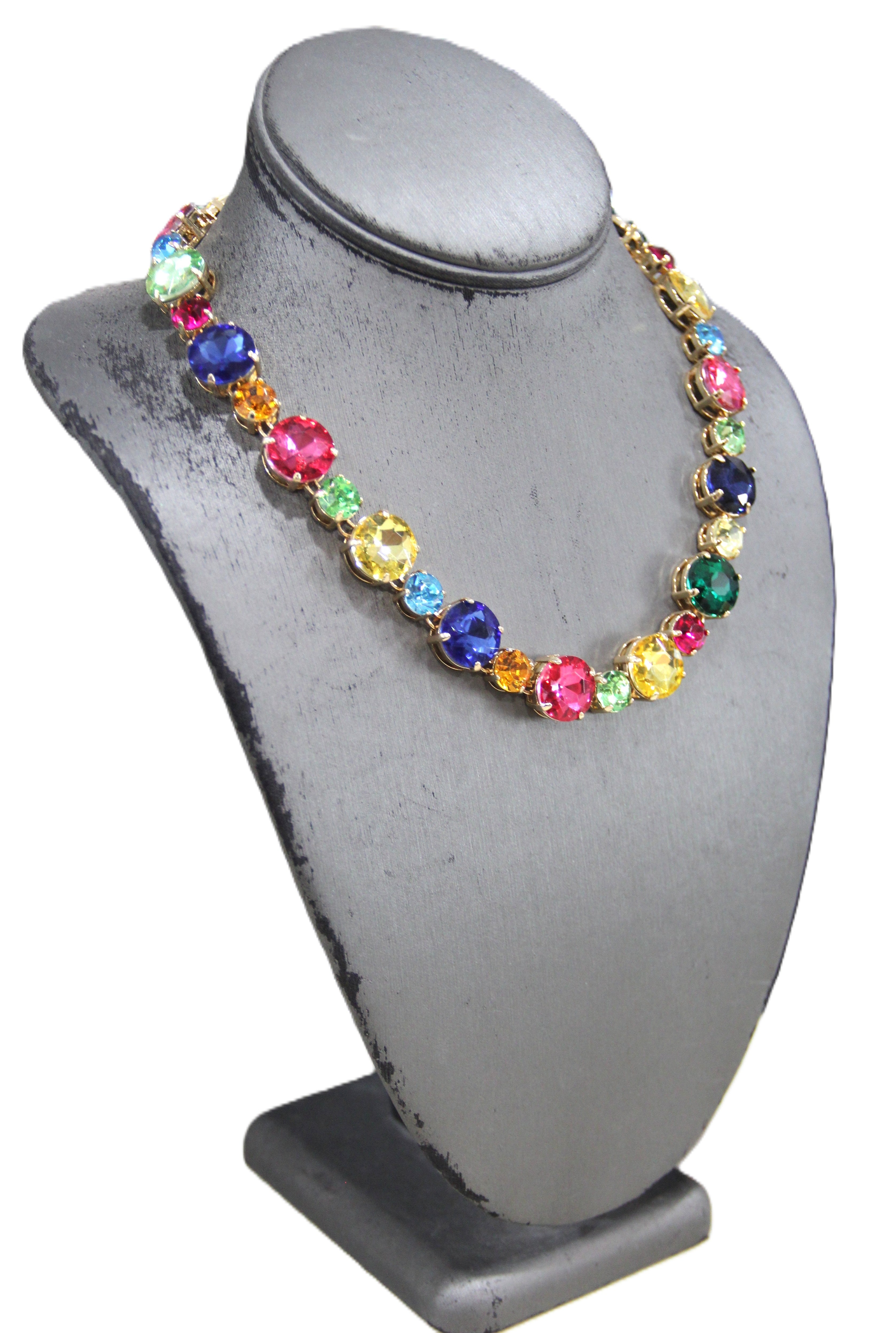 Colorful Glass crystal necklace