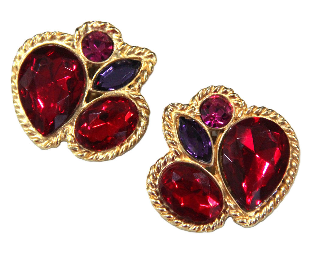 Park Lane vintage glass statement earrings