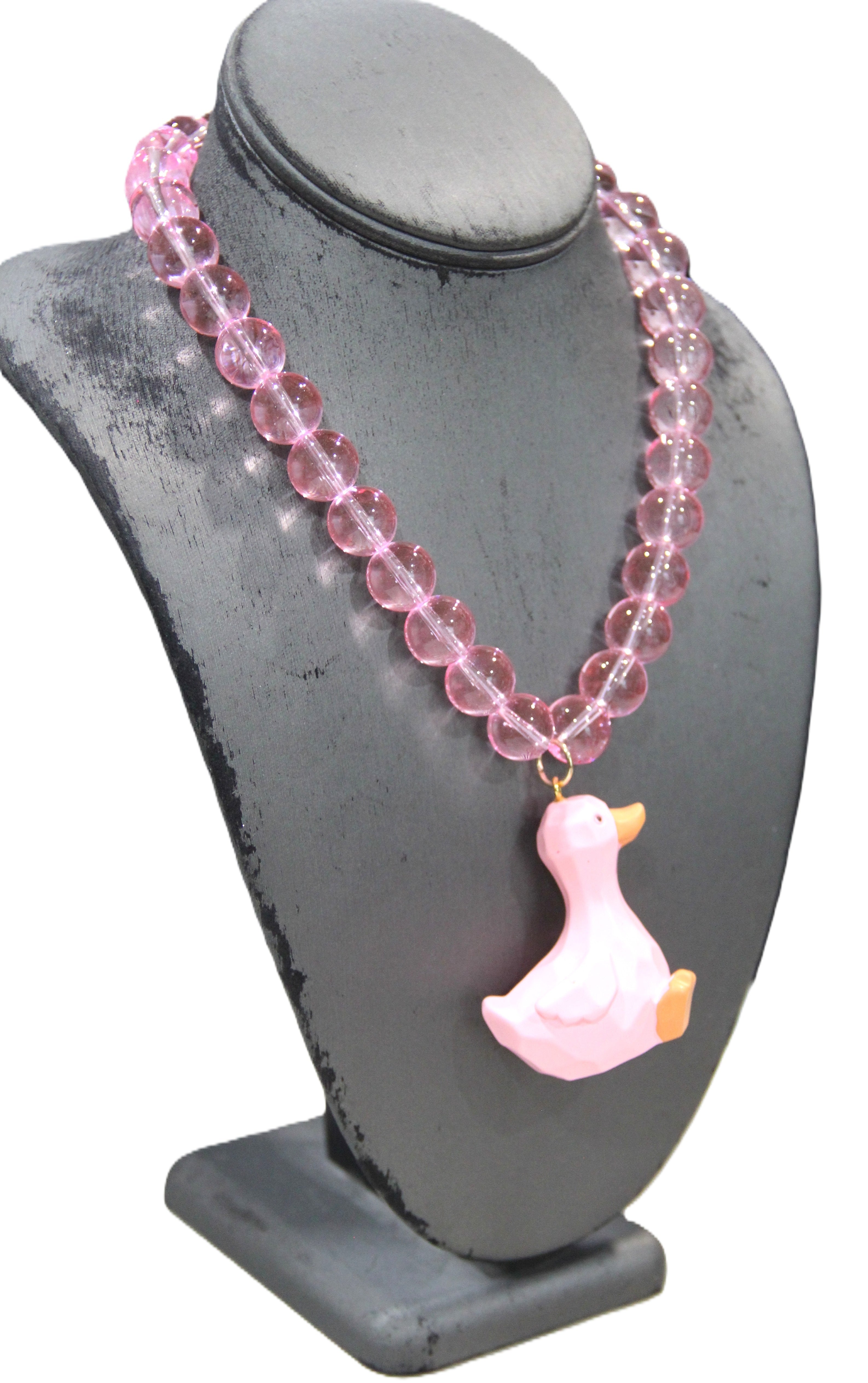 PINK DUCK MAXIMALIST NECKLACE