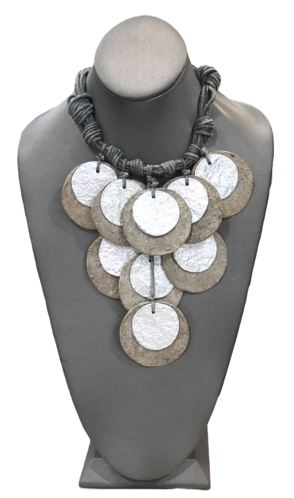 Recycled paper statement necklace possibly iris Apfel Rara Avis