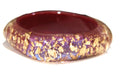 GOLD FOIL RED GALAXY MODERN RESIN BANGLE BRACELET