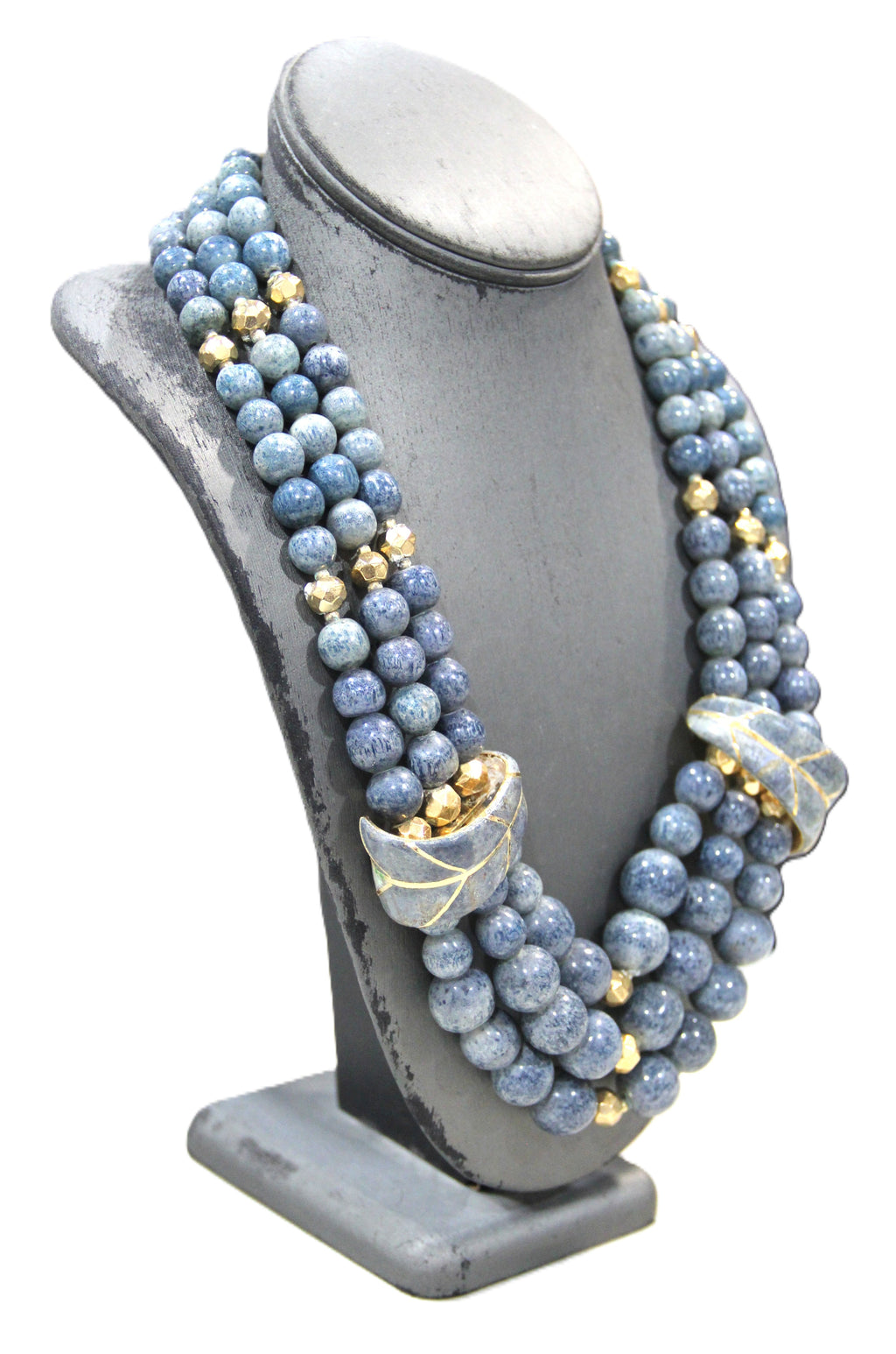 1980'S RITA FRASCIONE ITALIAN DESIGNER GEMSTNE NECKLACE - DEAD STOCK