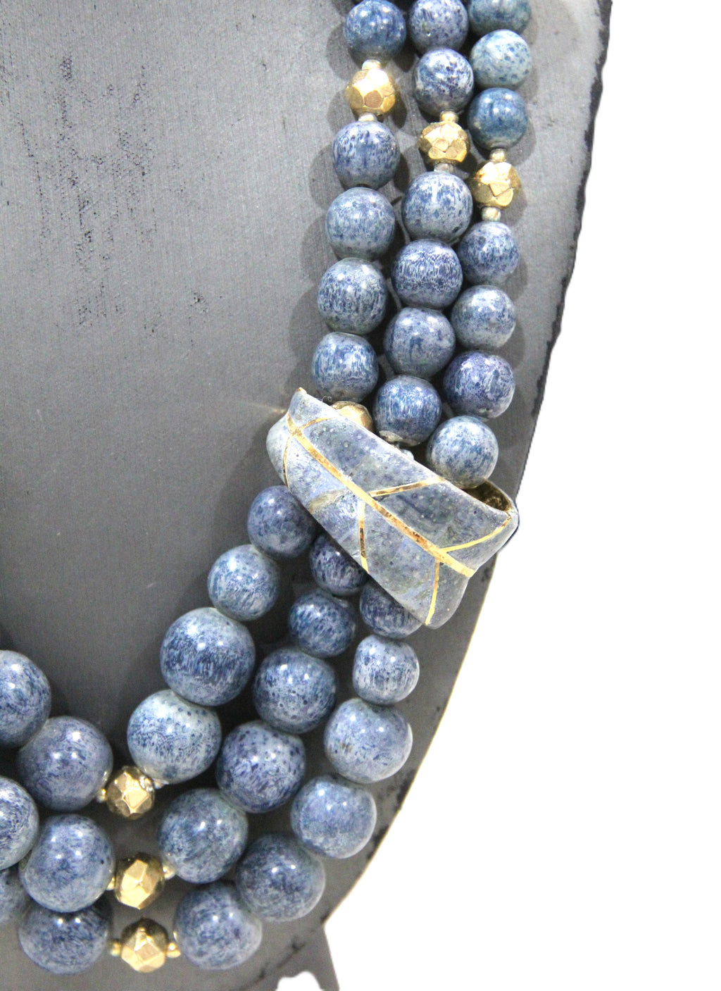 1980'S RITA FRASCIONE ITALIAN DESIGNER GEMSTNE NECKLACE - DEAD STOCK