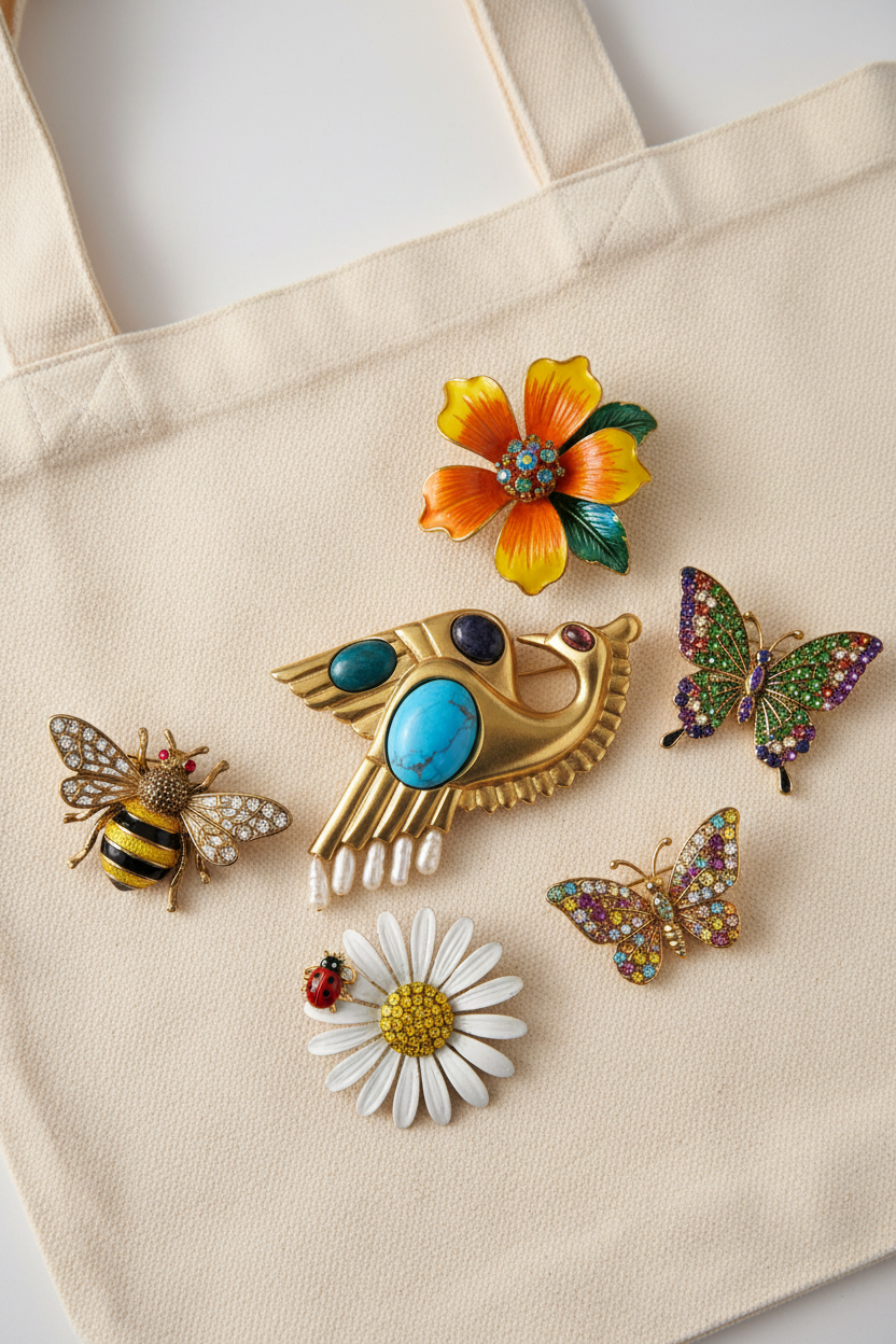 RO-DO for Sak's 1980's dead stock bird brooch