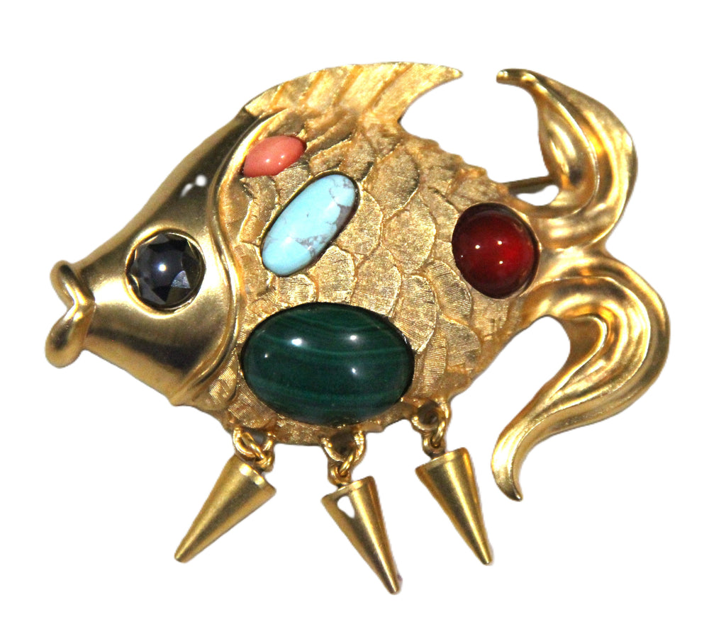 RO-DO fish brooch for Sak's 1980's