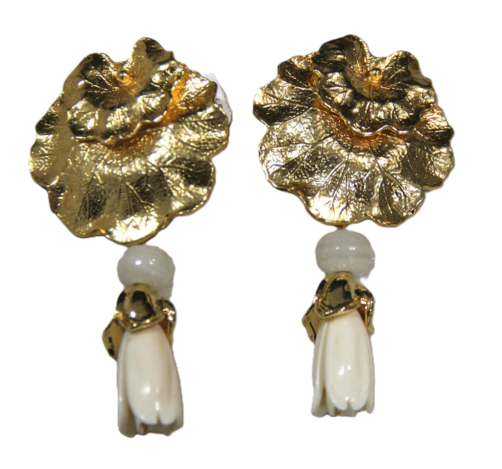 Ro-do for Sak's vintage flower dangle earrings
