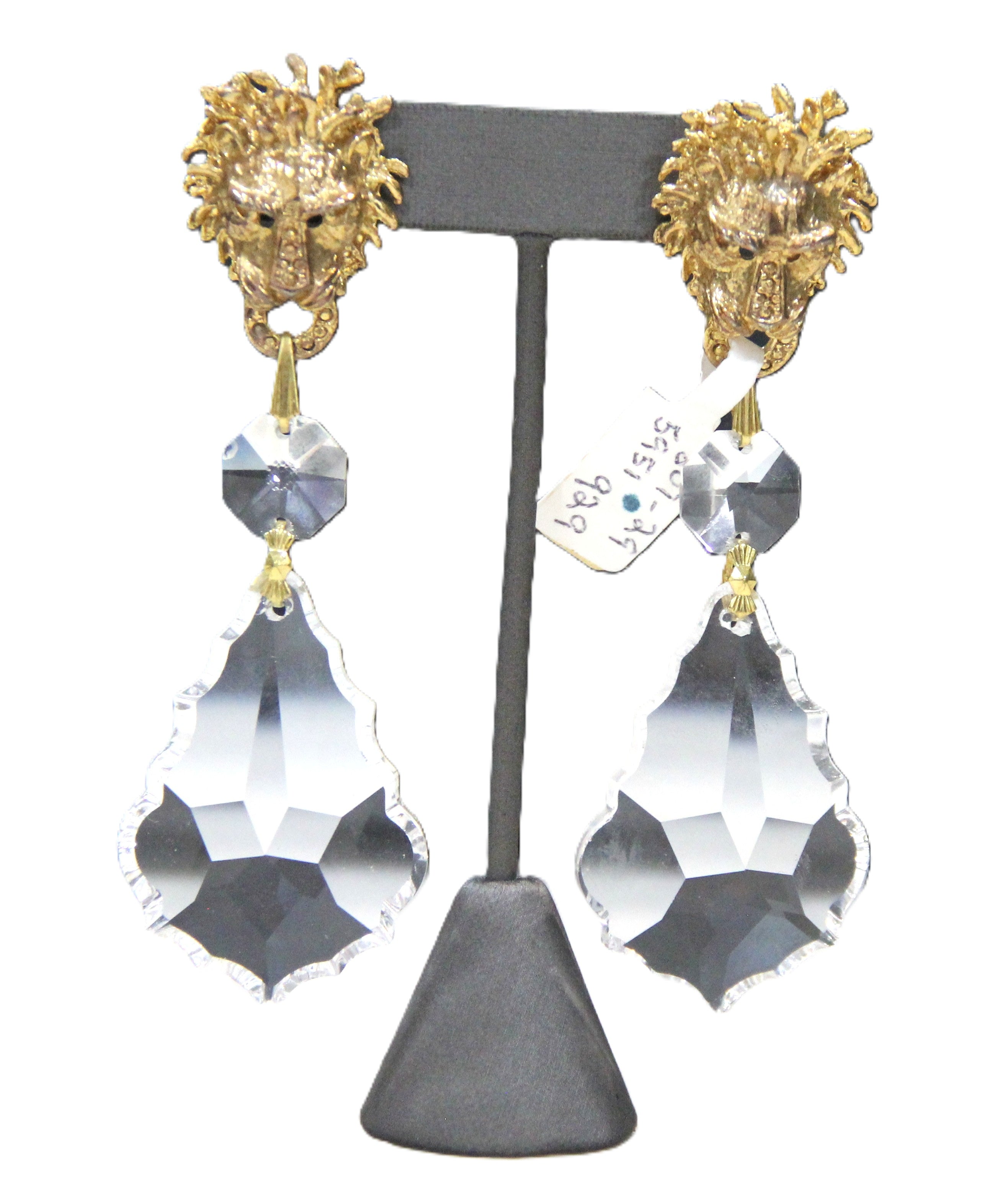 RO-DO Sak's 80's dead stock lion door knocker earrings