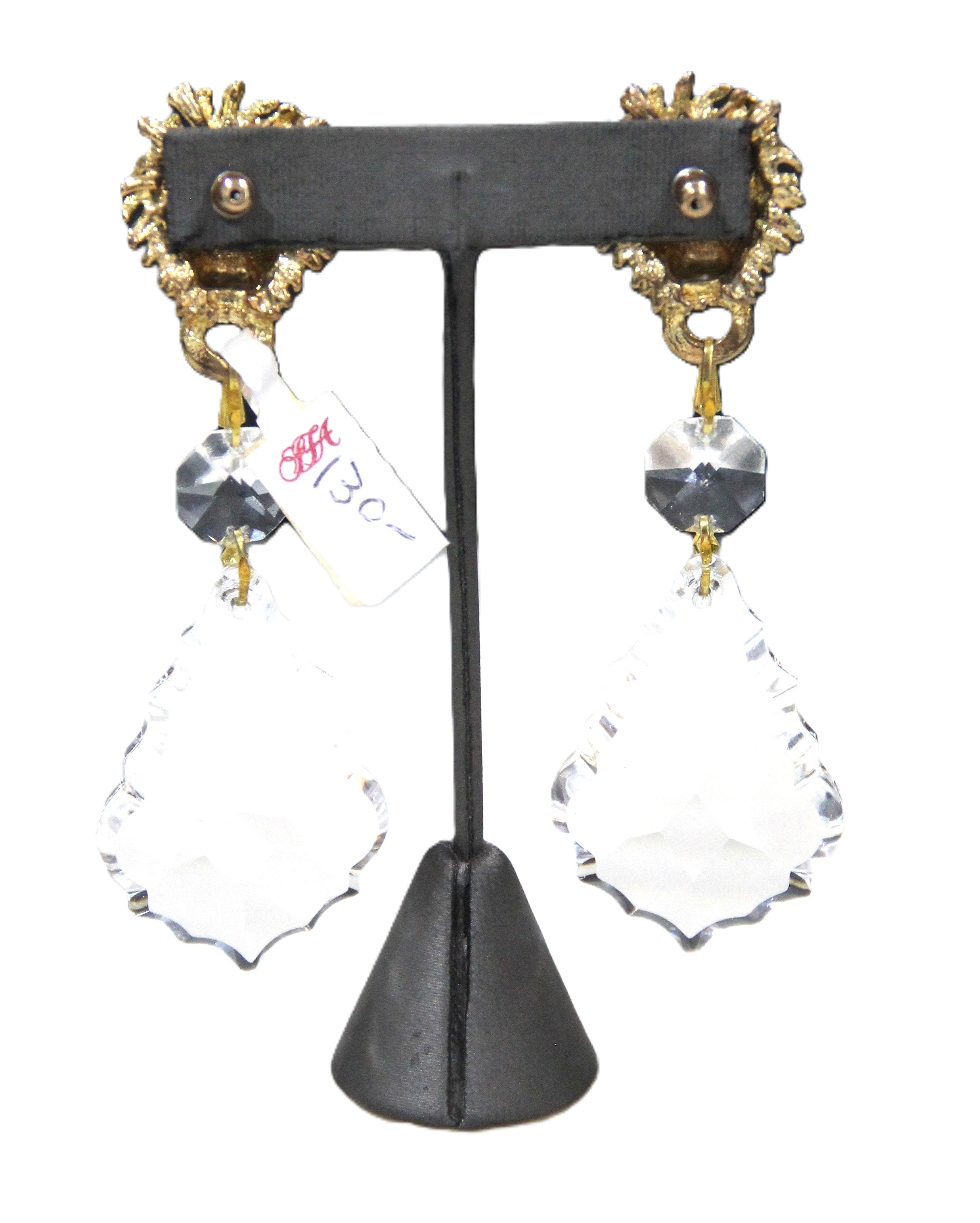 RO-DO Sak's 80's dead stock lion door knocker earrings