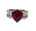 ruby trillion sterling cocktail ring