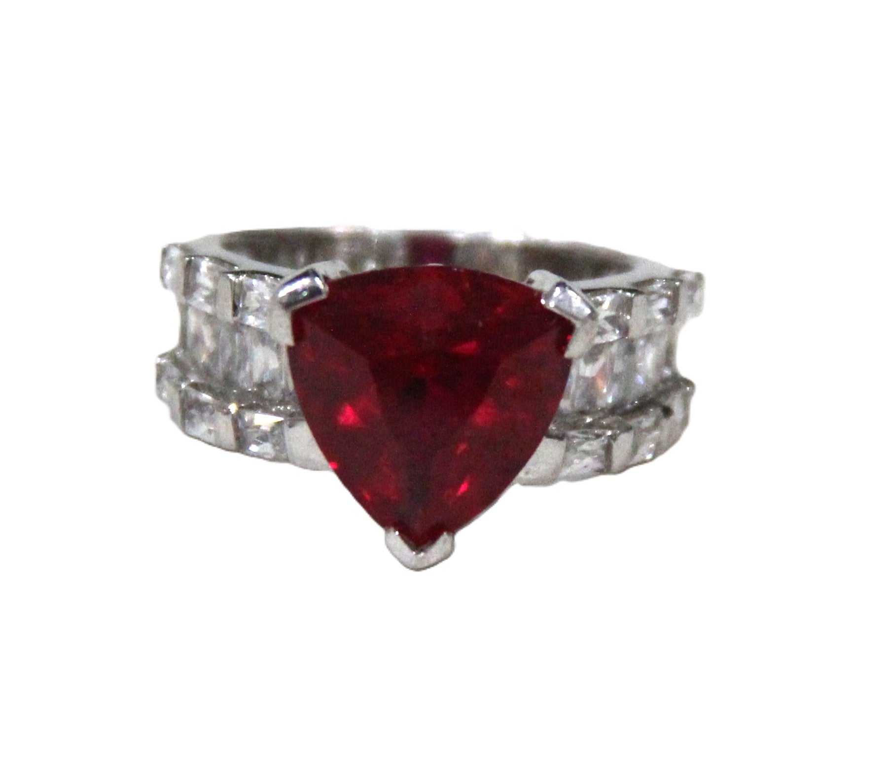 ruby trillion sterling cocktail ring