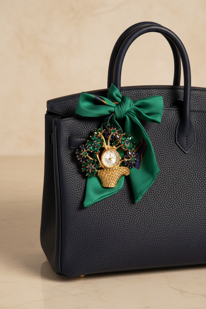 Samba Swiss 17 jewel brooch watch mcm