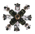 SCHREINER SIGNED VINTAGE SNOWFLAKE RHINESTONE BROOCH