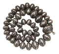 SELINA WARNER EMBOSSED NAVAJO PEARL STERLING SILVER NECKLACE