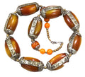 TIBETAN COPAL STATEMENT NECKLACE
