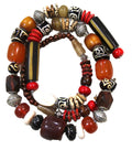 46" INSANE MIXED BEAD NEPALESE STATEMENT NECKLACE