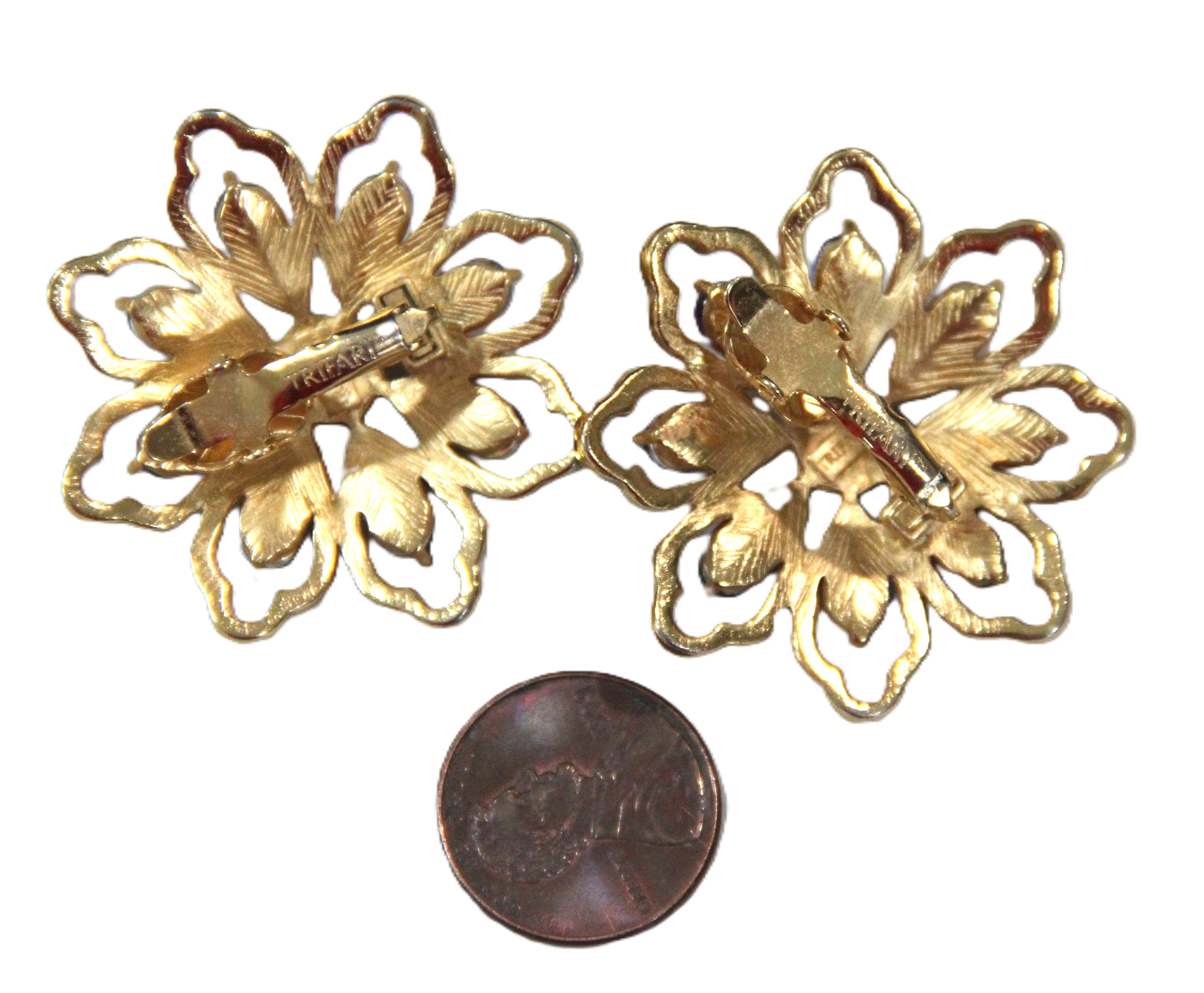 trifari mogul earrings