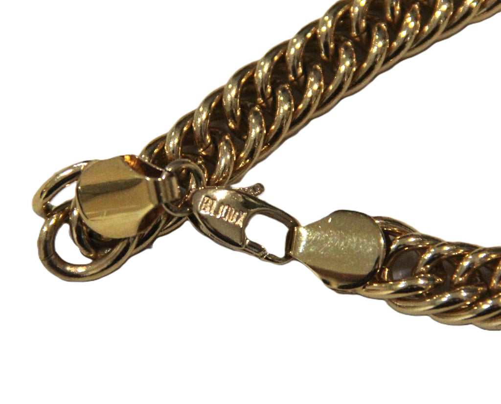BIJOUX CASCIO HEAVY GOLD CHAIN WITH PAVE CRYSTALS