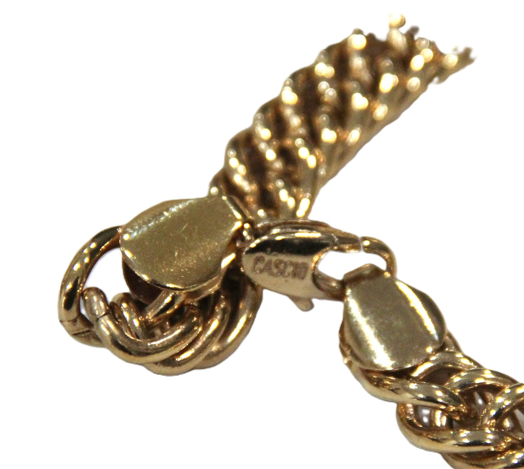 BIJOUX CASCIO HEAVY GOLD CHAIN WITH PAVE CRYSTALS