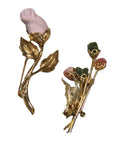 Vintage flower brooch bundle