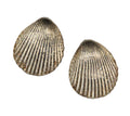Vintage MCM shell clip earrings