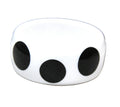 BLACK DOTS ON WHITE BANGLE BRACELET