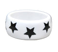 BLACK & WHITE STAR BANGLE